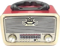 Everton RT-301BT Kırmızı Bluetooth Nostaljik Radyo