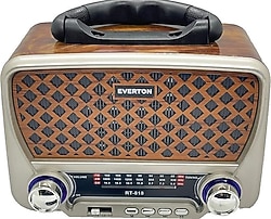 Everton RT-818 Solar Enerjili USB SD Aux Fenerli Nostaljik Bluetooth Radyo