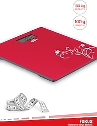 Evia Fokus EA-4107 Kırmızı Banyo Baskülü