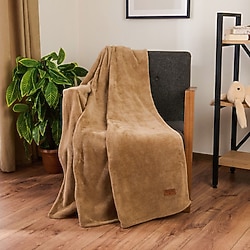 Evidea Soft Cozy Kahverengi 120x160 cm TV Battaniyesi