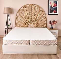 Evidea Soft Minik Kapitoneli Lastikli 100x200 cm Sıvı Geçirmez Tek Kişilik Alez