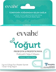 Evvahe Doğal Probiyotik Yoğurt Mayası 2 gr 5 Şase