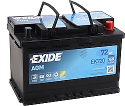 Exide EK950 Start-Stop AGM 12 V 95 Ah 850CCA Akü Fiyatları