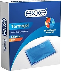 Exxe Termojel Kılıflı Orta Boy 13x27 cm Sıcak Soğuk Kompres