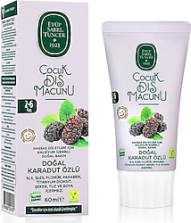 Eyüp Sabri Tuncer Doğal Karadut Özlü 2-6 Yaş 60 ml Florürsüz Çocuk Diş Macunu