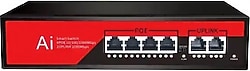 Ezcool EZ-04PSF-FG 6 Port 10/100/1000 Mbps Gigabit PoE Switch