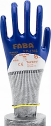 Faba EP-1302 Polyester Örme Nitril İş Eldiveni