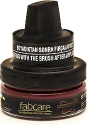 Fabcare Cam Kavanoz Krem Deri Ayakkabı Boyası Bordo