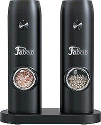 Fabcio Nero 2'li Şarjlı Tuz ve Baharat Öğütücü