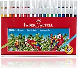 Faber-Castell 20 Renk Keçeli Kalem