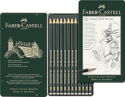 Faber-Castell 9000 Art Set 12'li Dereceli Kurşun Kalem (8B-2H)
