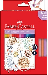 Faber-Castell Pastel 15+3 Renk Boya Kalemi