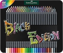 Faber-Castell Black Edition 100'lü Kuru Boya Seti