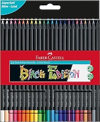 Faber-Castell Black Edition 24'lü Kuru Boya Seti