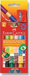 Faber-Castell Çift Taraflı 12'li Mum Boya
