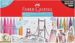 Faber-Castell Comfort Maxi 48'li Keçeli Kalem Seti