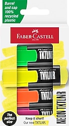 Faber-Castell Mini 154204 Neon 4'lü Fosforlu Kalem