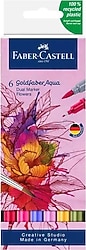 Faber-Castell Goldfaber Aqua Flowers 6'lı Çift Taraflı Marker Kalem Seti