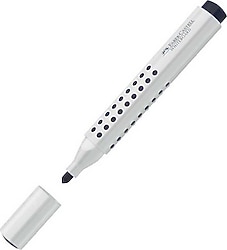Faber-Castell Grip Yuvarlak Uç Beyaz Tahta Kalemi Siyah