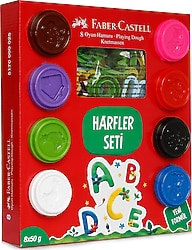 Faber-Castell Harfler Seti Oyun Hamuru 8x50 gr