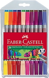 Faber-Castell Çift Taraflı 20 Renk Keçeli Kalem
