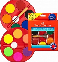 Faber-Castell Little Creatives 12'li Jumbo Sulu Boya Seti