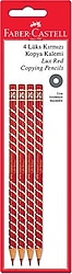 Faber-Castell Lüks 4'lü Kırmızı Kopya Kalemi