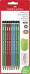 Faber-Castell 8'li Mercanlı Kurşun Kalem