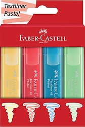 Faber-Castell 46 Pastel 4'lü Fosforlu Kalem Seti