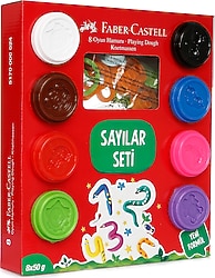 Faber-Castell Sayılar Seti Oyun Hamuru Şekilleri 8x50 gr