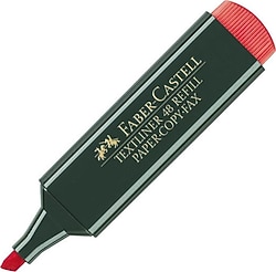 Faber-Castell Textliner 1548 Kırmızı Fosforlu Kalem