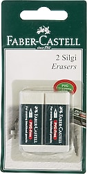 Faber-Castell 7085/30 2'li Beyaz Küçük Boy Silgi
