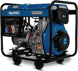 Factor KDK10000CE3 9.4 kVA İpli/Marşlı Dizel Jeneratör