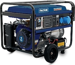 Factor KGL10000CE 10 kVA İpli/Marşlı Benzinli Jeneratör