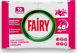 Fairy Lilyum Çiçeği Yüzey Temizlik Havlusu 10 Yaprak
