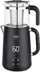 Fakir Demia Siyah 1500 W Dijital Cam Demlikli Çay Makinesi