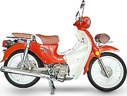 Falcon Retro 50i Cub 49 cc Motosiklet Kırmızı