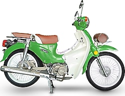 Falcon Retro 50i Cub 49 cc Motosiklet Yeşil