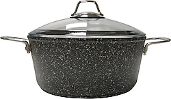 Falez Black Line 22 cm Derin Granit Tencere