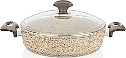 Falez Creamy 22 cm Kısa Granit Tencere