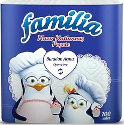 Familia Hazır Katlanmış 100'lü Kağıt Peçete