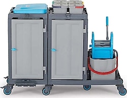 Fantom Procart 3347 Çekmeceli Temizlik Arabası Kova Takımlı