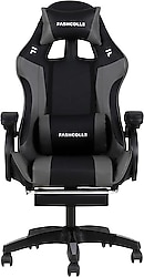 Fashcolle Dynamic Gri-Siyah Masajlı Oyuncu Koltuğu