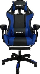 Fashcolle Dynamic Mavi-Siyah Masajlı Oyuncu Koltuğu