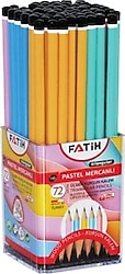 Fatih 72'li Pastel Mercanlı Kurşun Kalem Seti