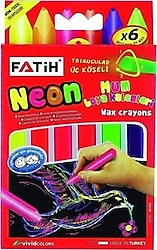 Fatih Wax Neon Jumbo 6'lı Mum Boya