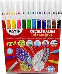 Fatih Slim 12'li Keçeli Kalem Seti