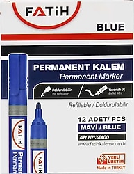 Fatih Yuvarlak Uçlu 12'li Permanent Kalem