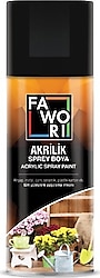 Fawori 400 ml Akrilik Parlak Siyah Sprey Boya