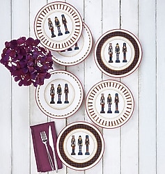 Fecra Kurşun Asker 20 cm 6'lı Pasta Tabağı
